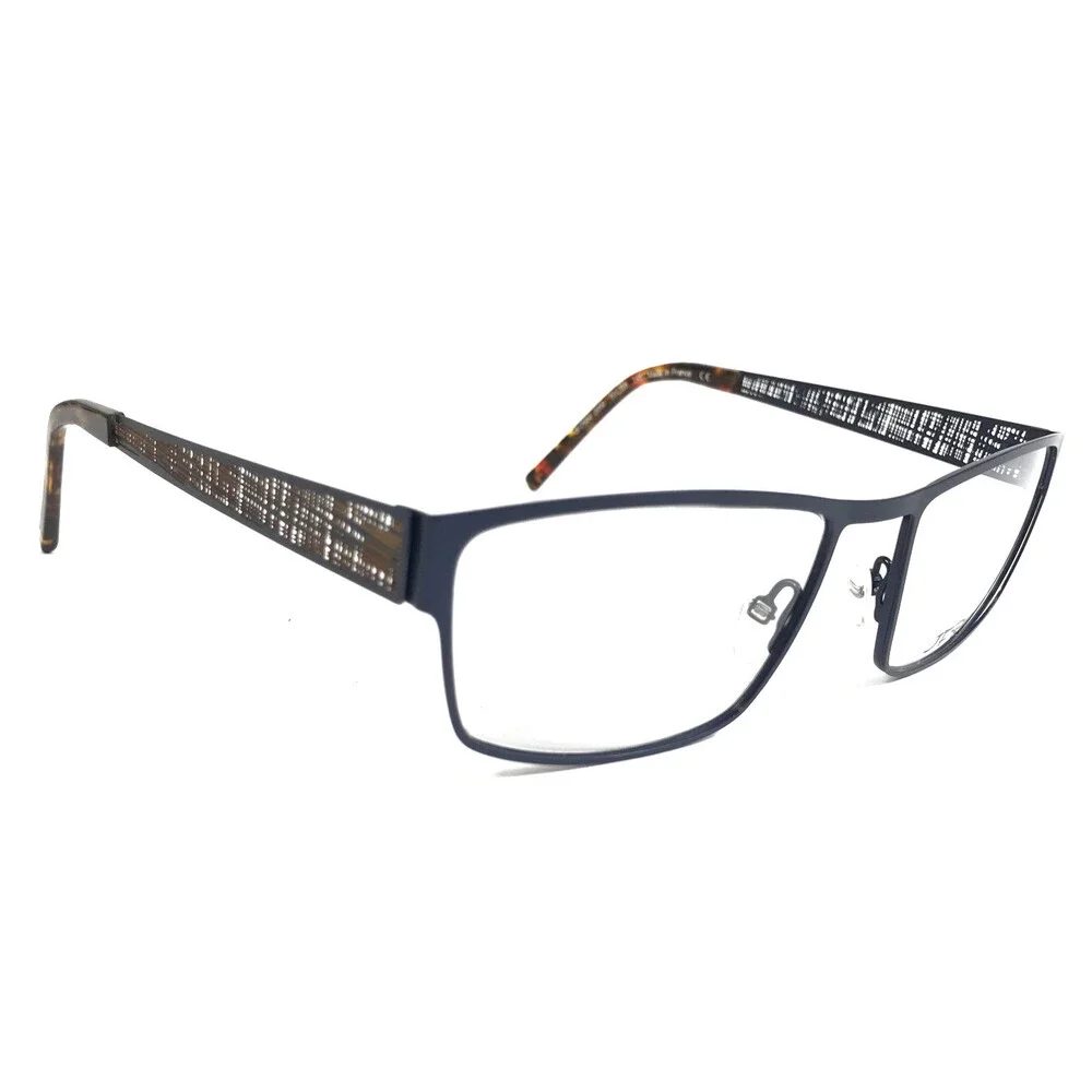 J.F. Rey Eyeglasses Frames JF2586 2090 Matte Brown Blue Square 55-18-145